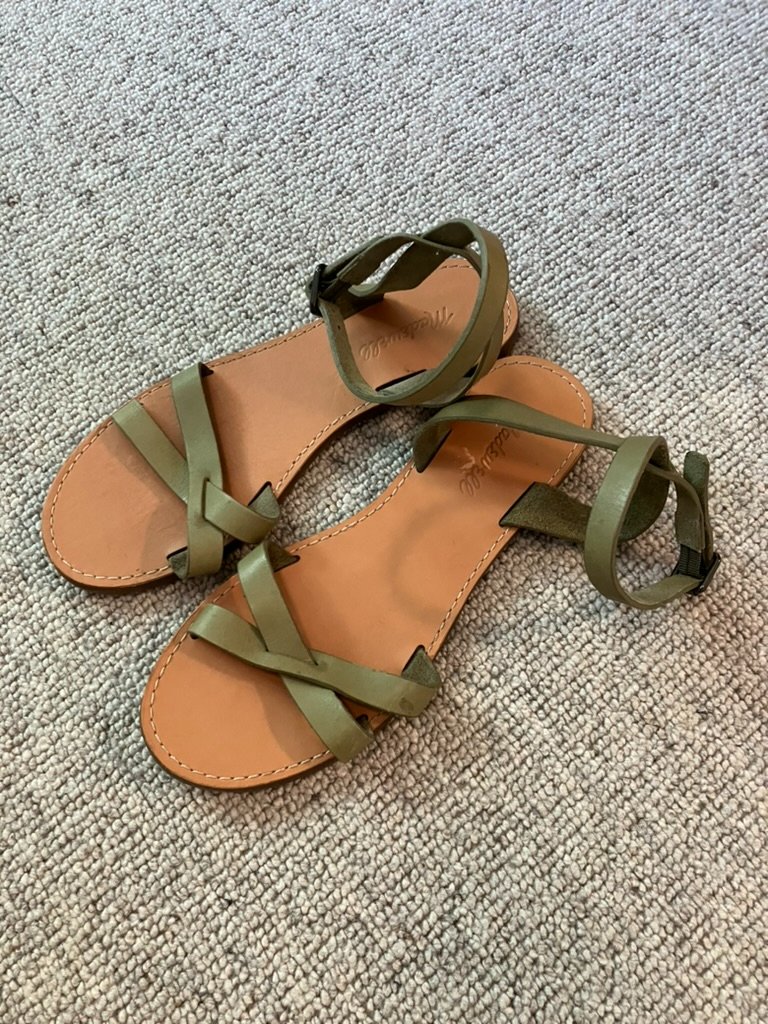 Madewell Leather Ankle Wrap Sandals